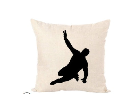 Nordic Sports Linen Pillow Case Play Basketball Cushion Cover Decorative Throw Pillow Covers Sofa Cover Home Decor