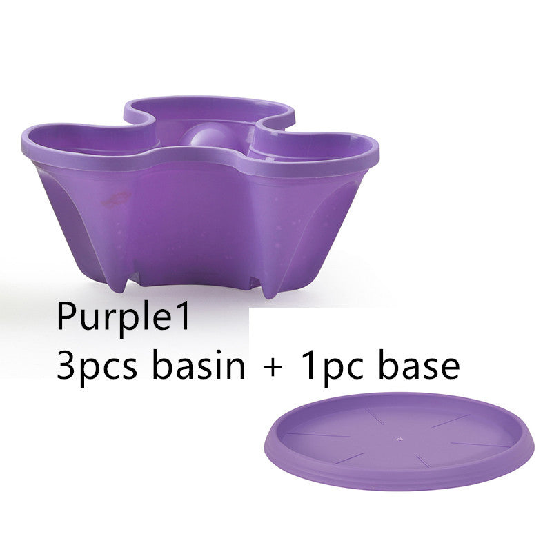 Plastic Stackable Vertical Flower Plant Pot