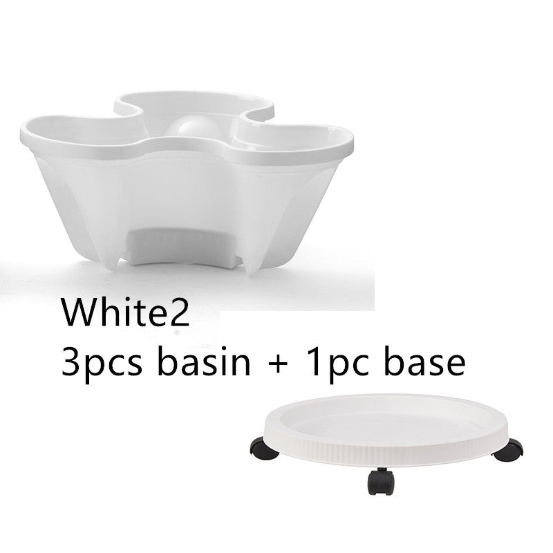 Plastic Stackable Vertical Flower Plant Pot