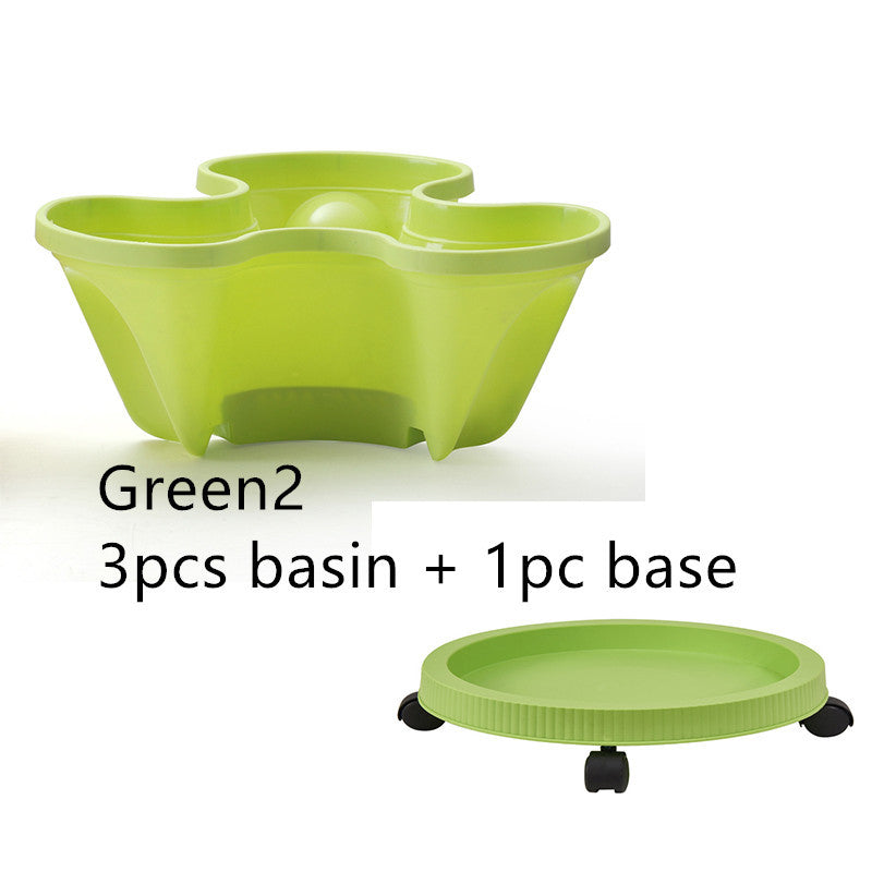 Plastic Stackable Vertical Flower Plant Pot