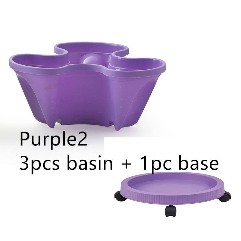 Plastic Stackable Vertical Flower Plant Pot