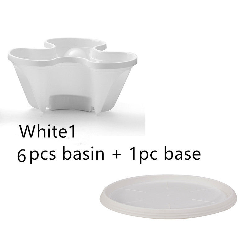 Plastic Stackable Vertical Flower Plant Pot