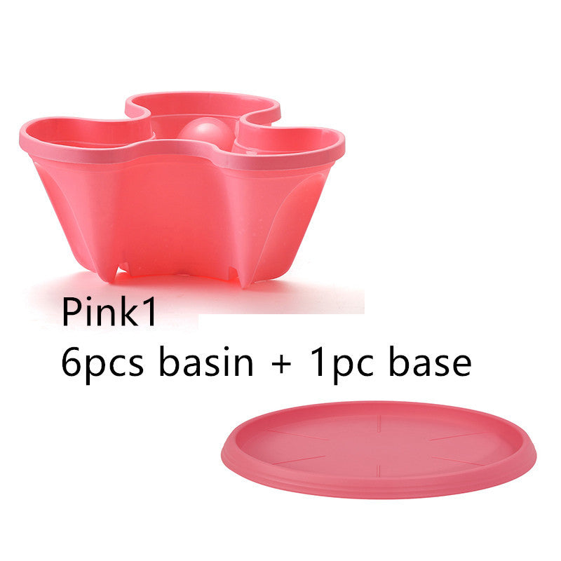 Plastic Stackable Vertical Flower Plant Pot