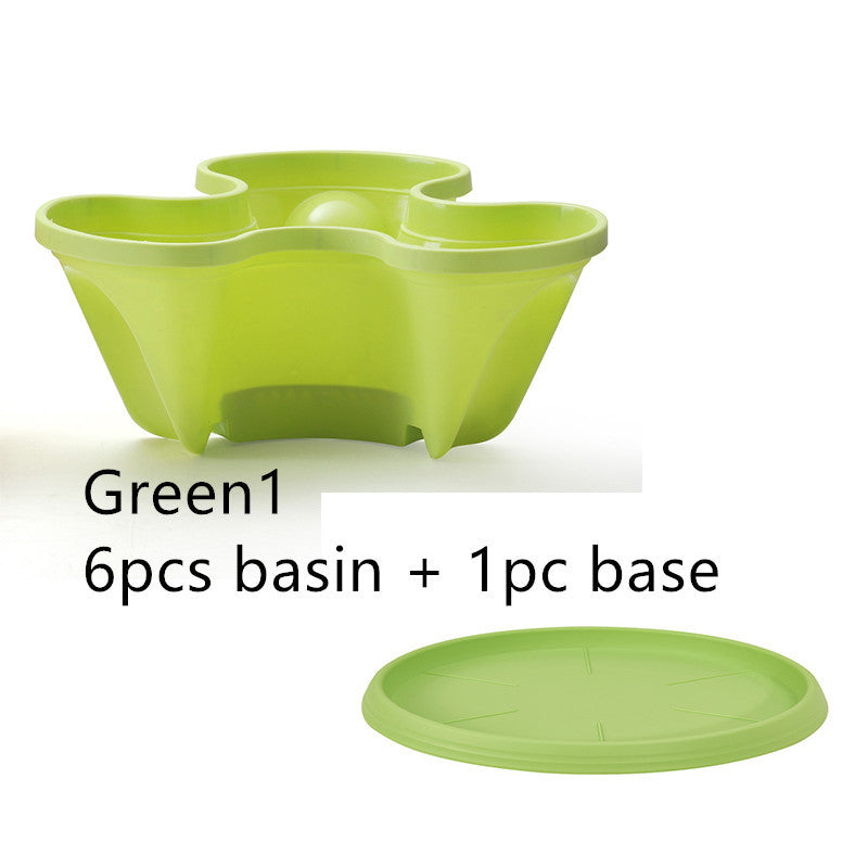 Plastic Stackable Vertical Flower Plant Pot