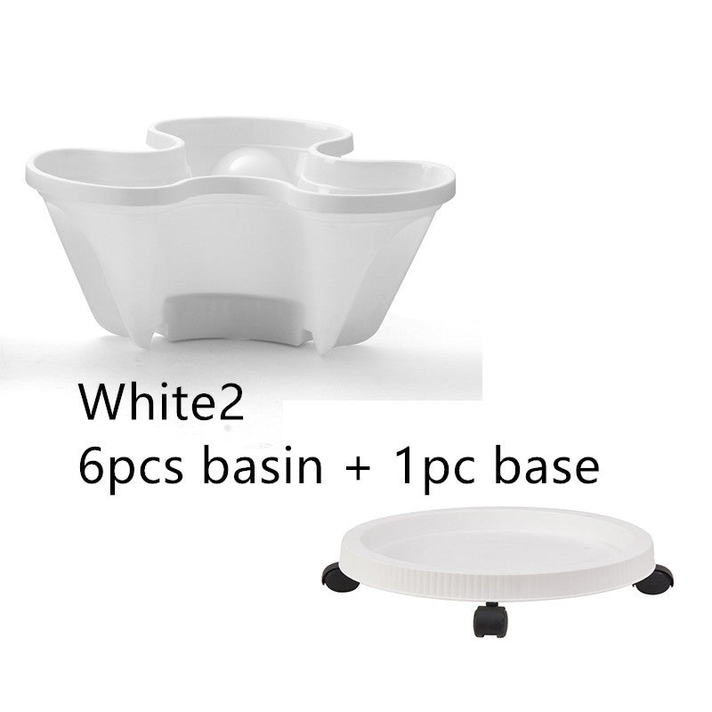Plastic Stackable Vertical Flower Plant Pot