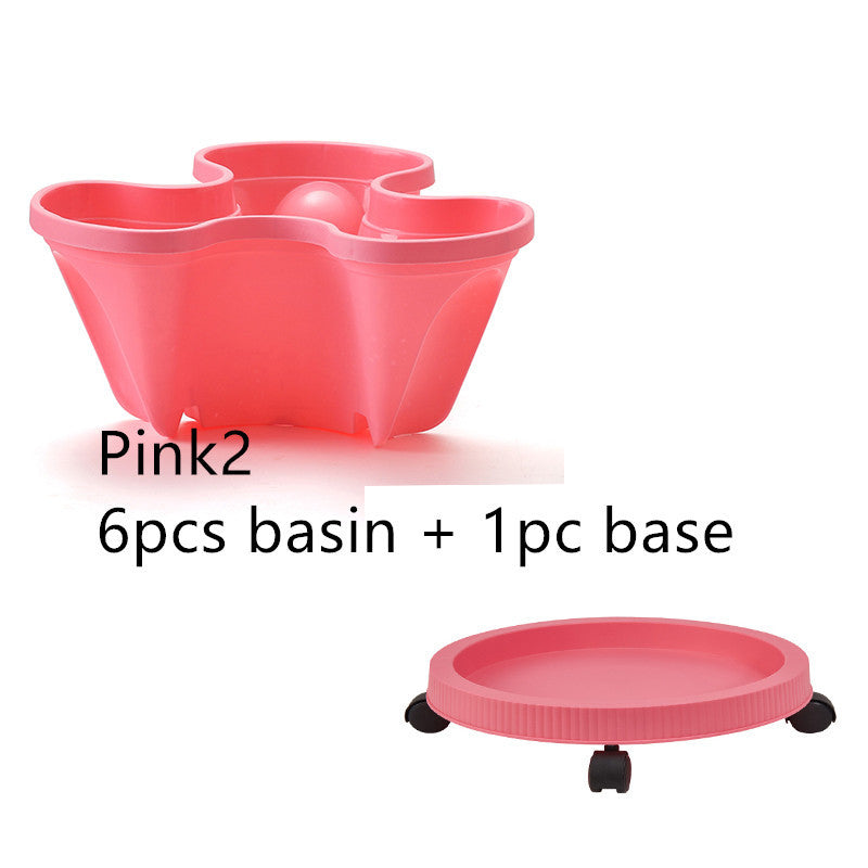 Plastic Stackable Vertical Flower Plant Pot