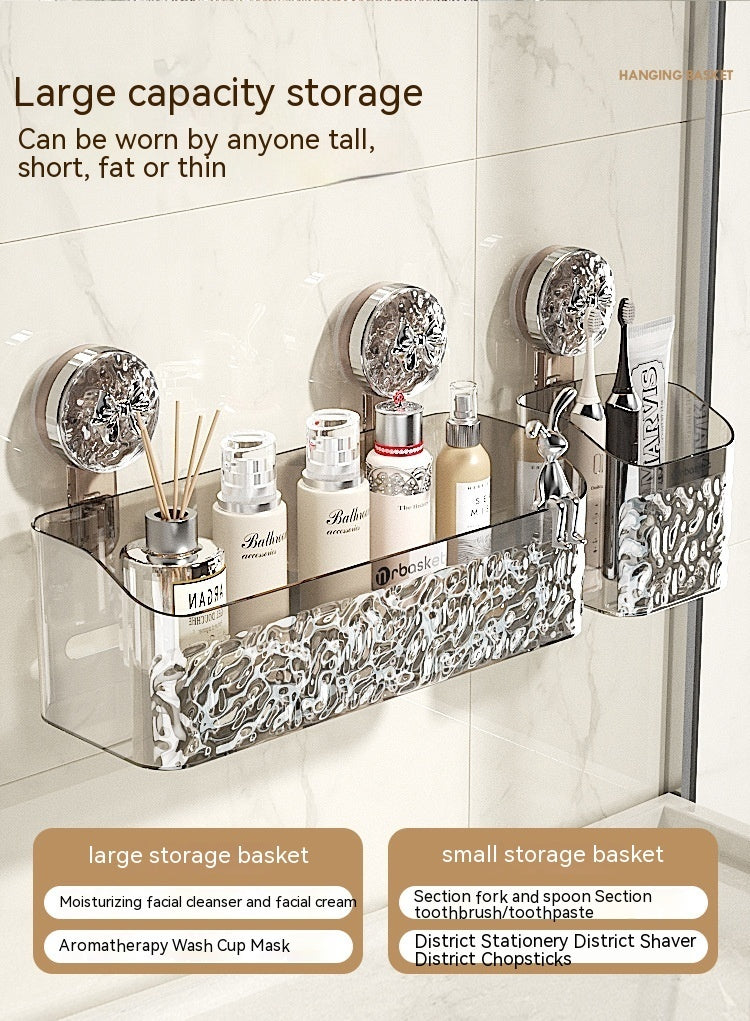 Light luxury style punch-free storage rack