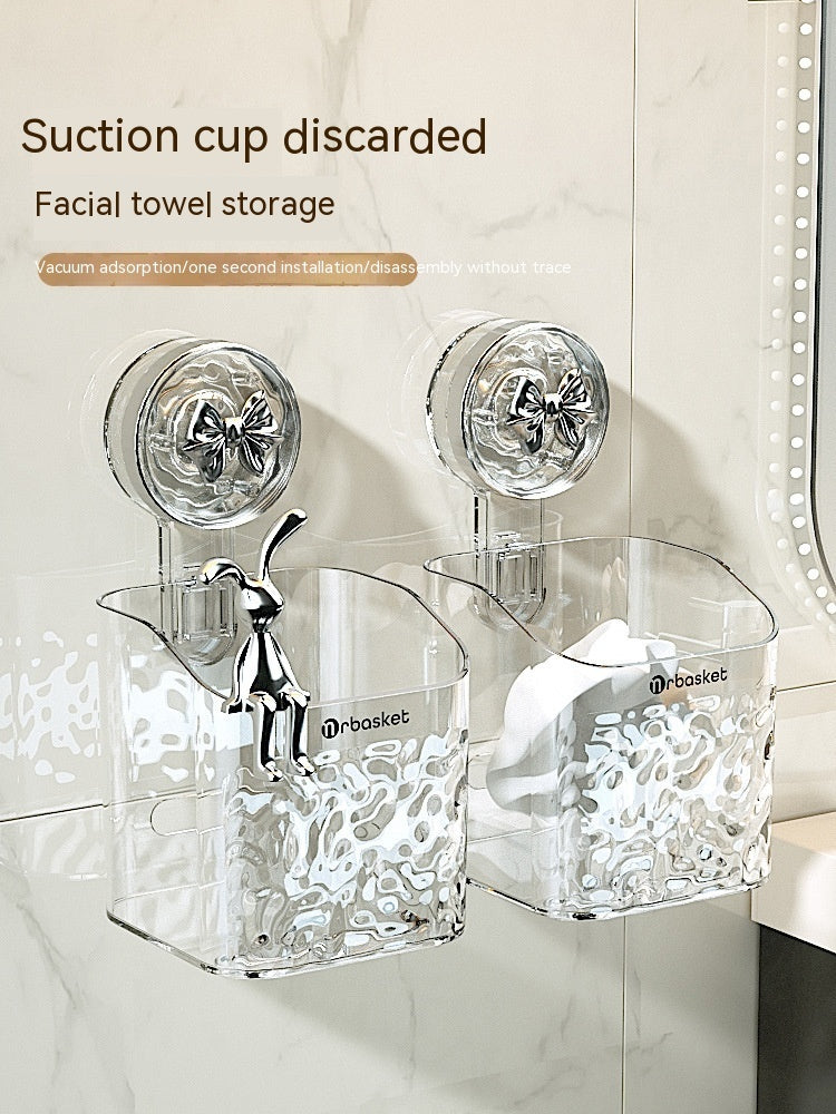 Light luxury style punch-free storage rack