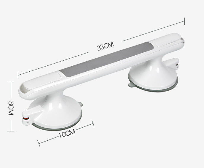 Non Perforated Suction Cup Bathroom Handrail