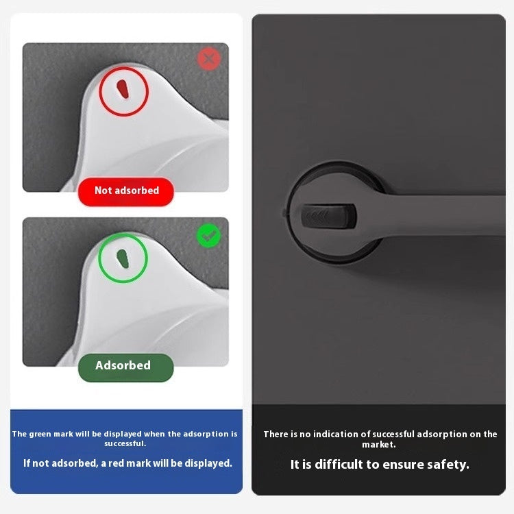 Non Perforated Suction Cup Bathroom Handrail