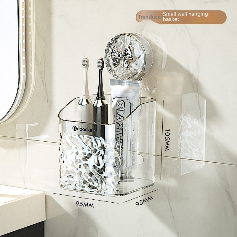 Light luxury style punch-free storage rack