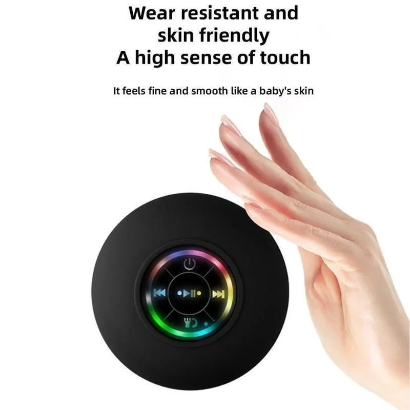 Mini Bluetooth Shower Speaker With Led Light