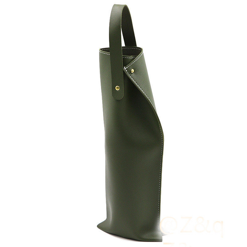 Leather Wine Tote Carrier