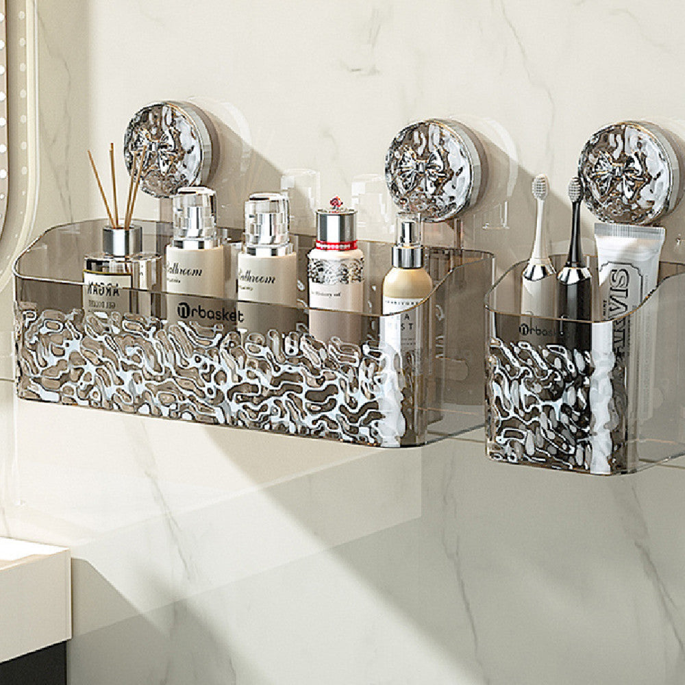 Light luxury style punch-free storage rack