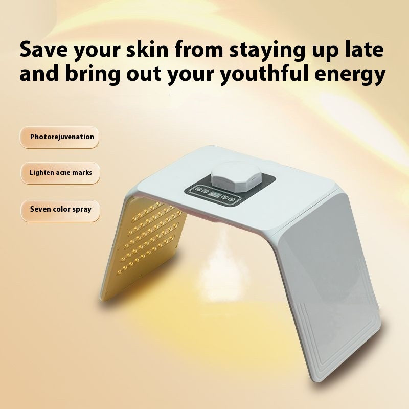 New Red Blue Light Folding Household Photon Beauty Instrument Spray Colorful Infrared Spectrometer Mask Factory