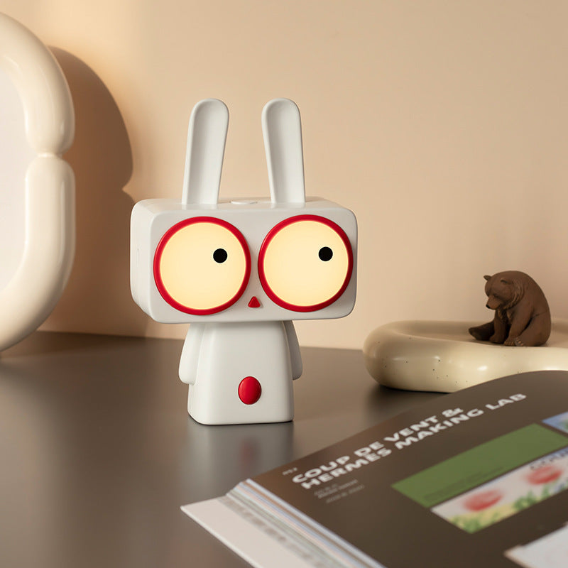 Babi Rabbit Night Light With Sleeping Charging Cute Home Decor Lamp