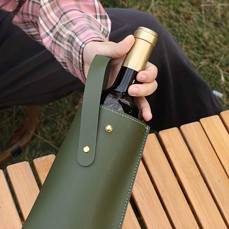 Leather Wine Tote Carrier