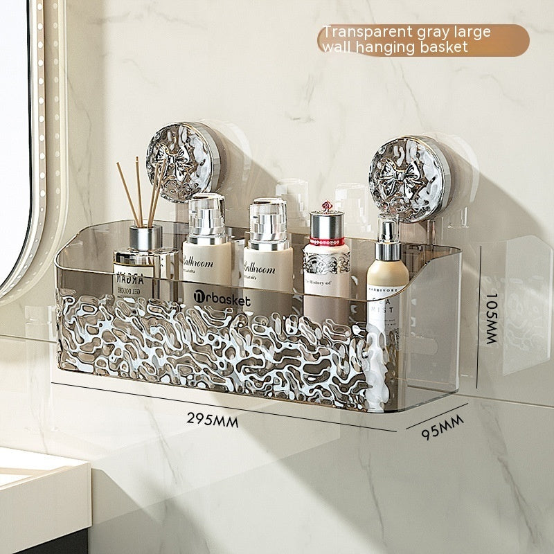 Light luxury style punch-free storage rack