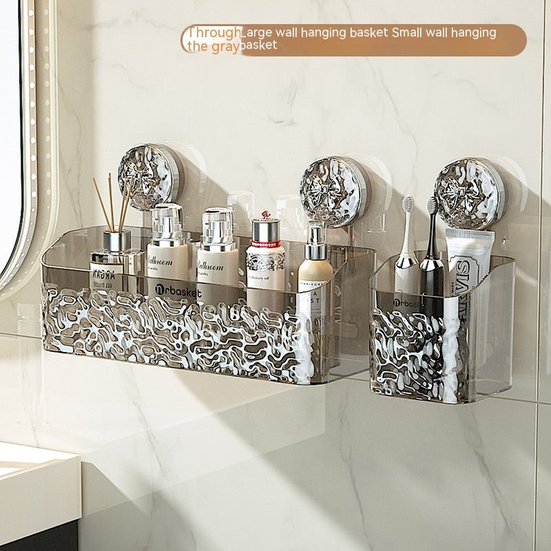 Light luxury style punch-free storage rack