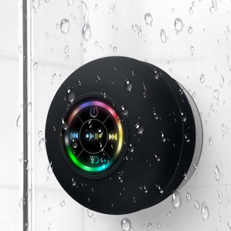 Mini Bluetooth Shower Speaker With Led Light