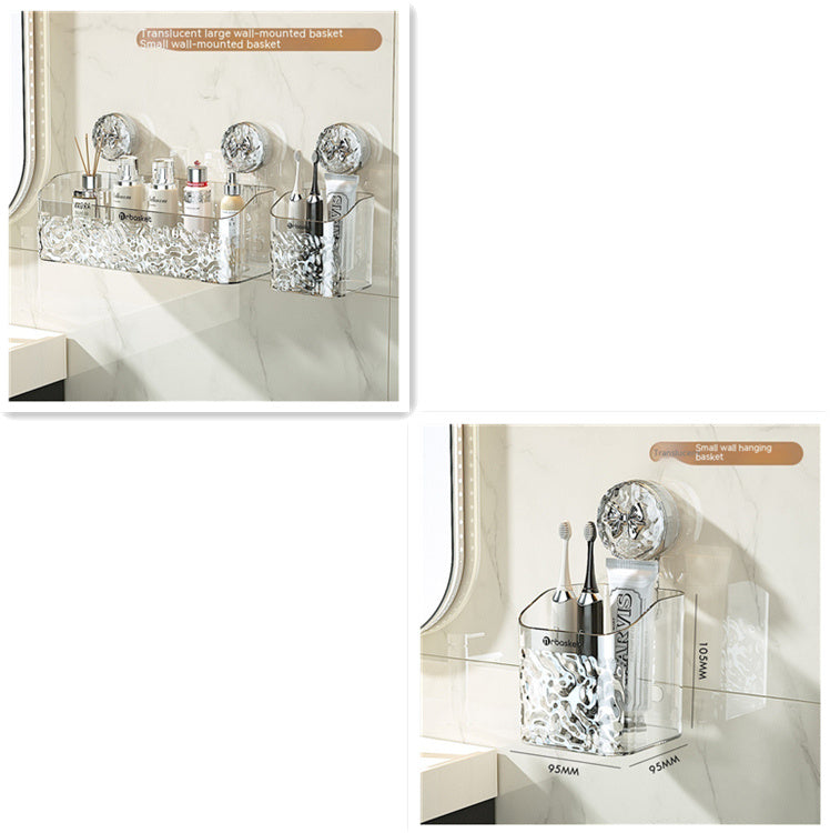 Light luxury style punch-free storage rack
