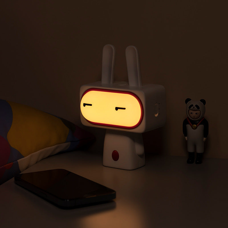 Babi Rabbit Night Light With Sleeping Charging Cute Home Decor Lamp