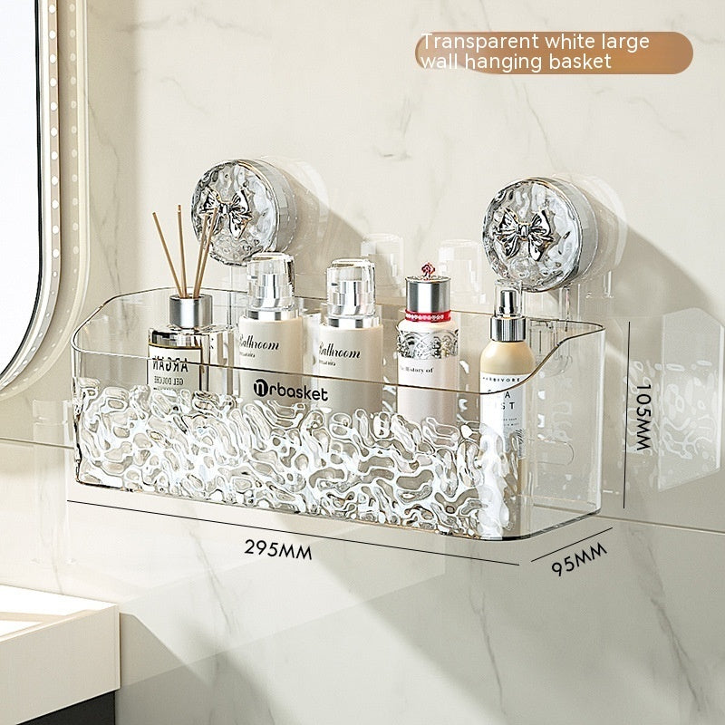 Light luxury style punch-free storage rack