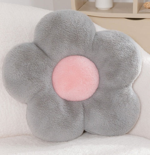 Flower Plush Throw Pillow Soft Plant Chair Cushion