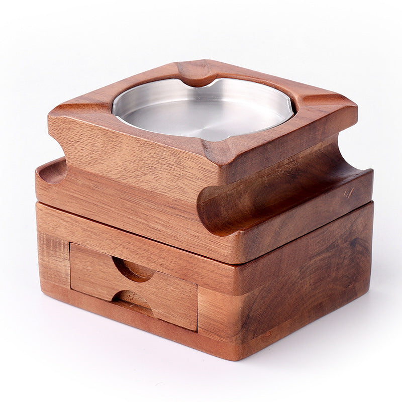 Whisky Cup Holder With Drawer To Store Practical Ashtray