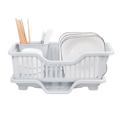 Double Layer Kitchen Dishes & Utensils Drying Organizer Rack