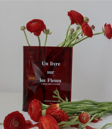 Acrylic Flower Book Vase