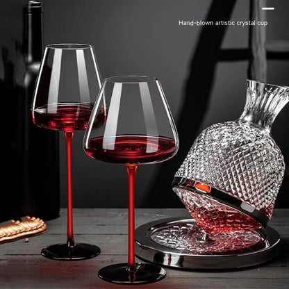 Rotating Crystal Wine Decanter