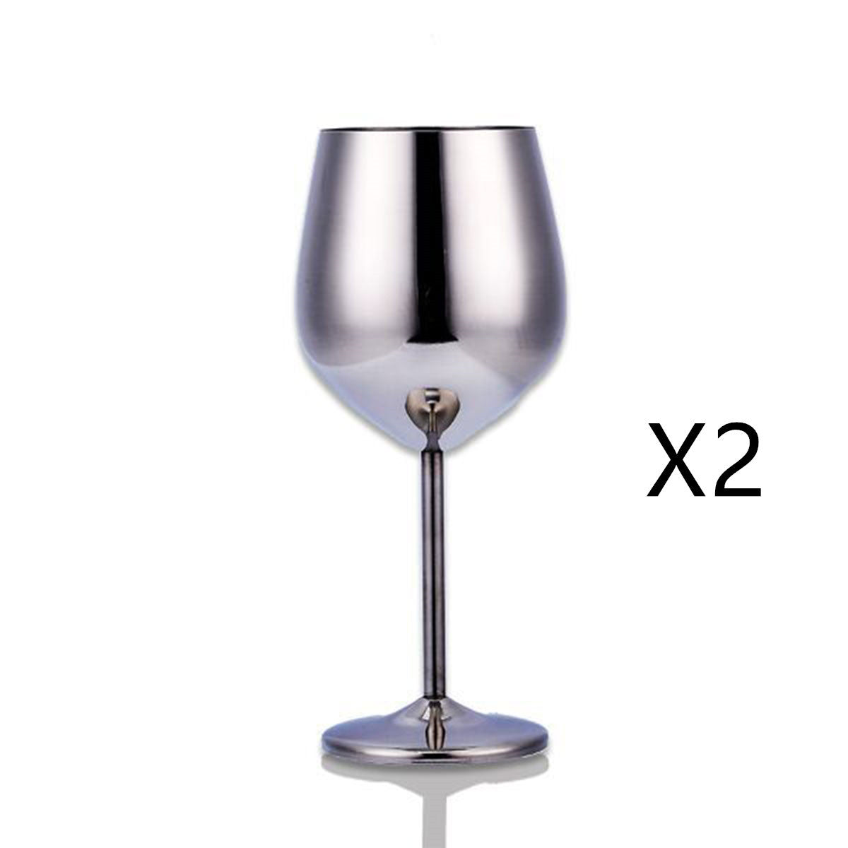 Stainless Steel Wine Glasses