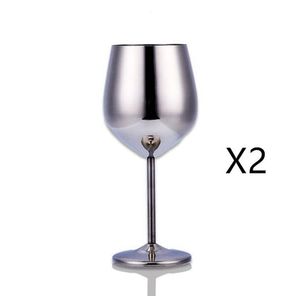 Stainless Steel Wine Glasses