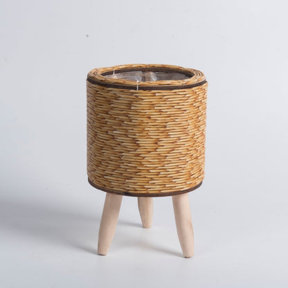 Nordic Imitation Rattan Flower Pot