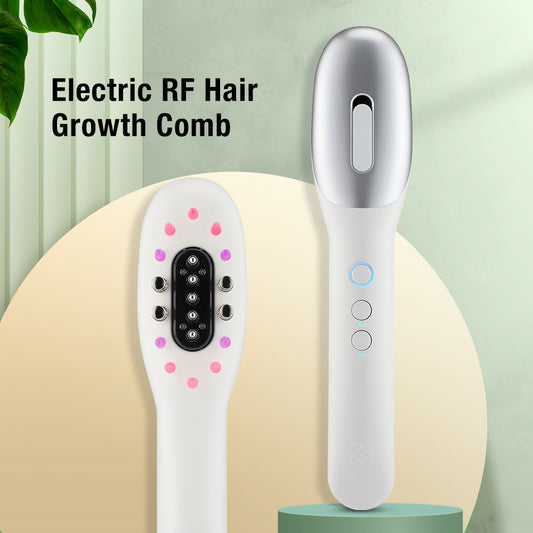 Electric Massage Comb Micro Current Red Blue Light Scalp Import Massage Instrument