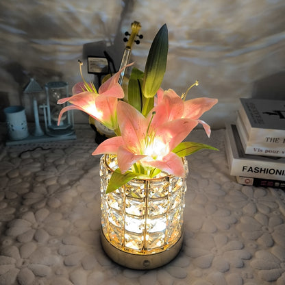 Virago™ - Crystal Flowerpot Night Lamp