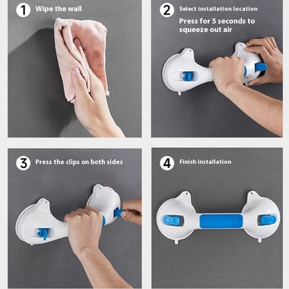 Non Perforated Suction Cup Bathroom Handrail