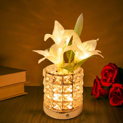 Virago™ - Crystal Flowerpot Night Lamp