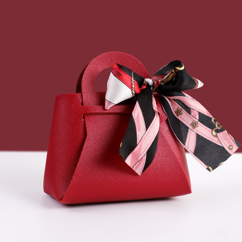 Distribute Leather Pink Gift Bags