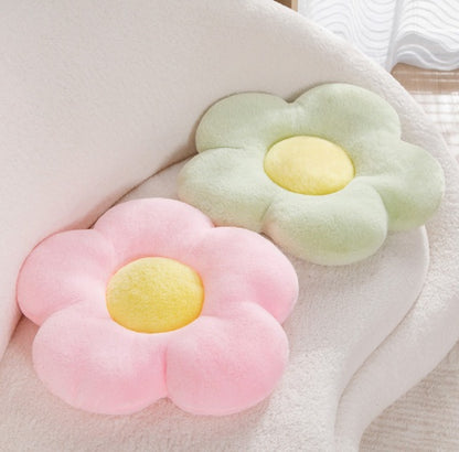 Flower Plush Throw Pillow Soft Plant Chair Cushion