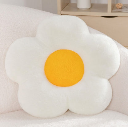 Flower Plush Throw Pillow Soft Plant Chair Cushion