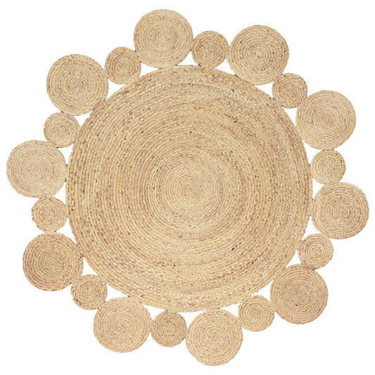 Nordic Hand-Woven Round Jute Carpet