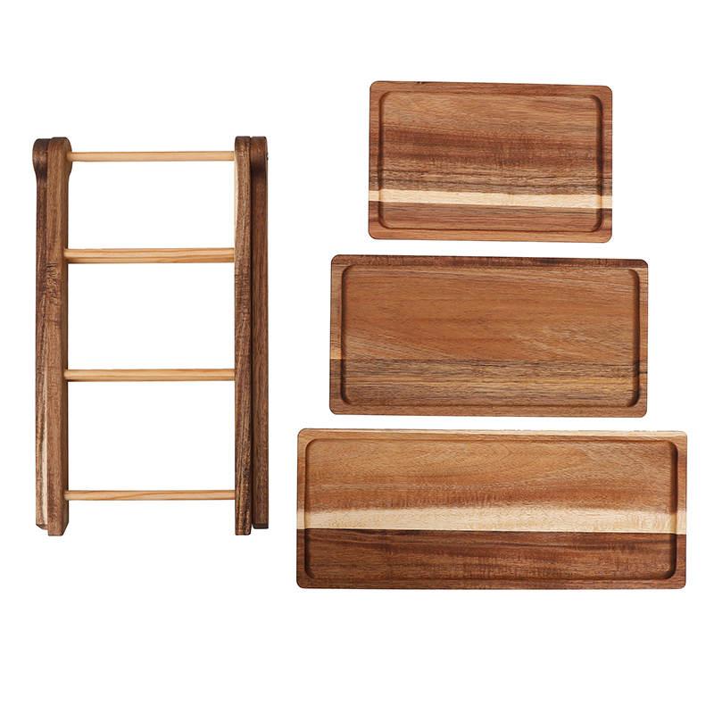 Wooden 3 Tier Serving Tray