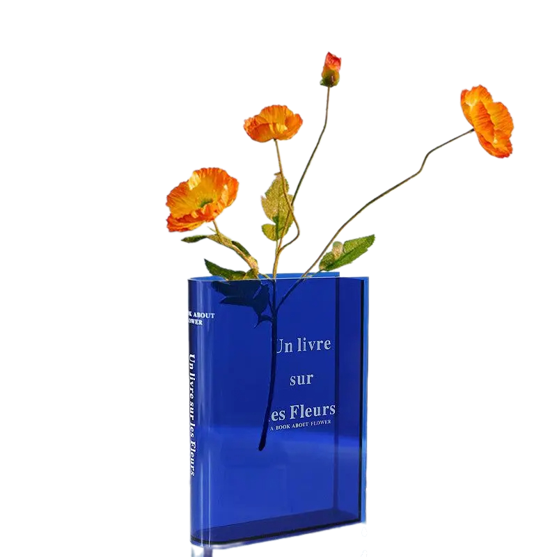 Acrylic Flower Book Vase