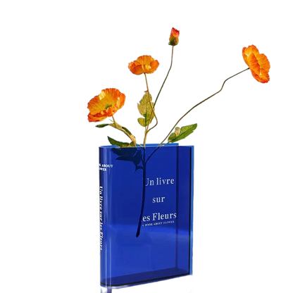 Acrylic Flower Book Vase